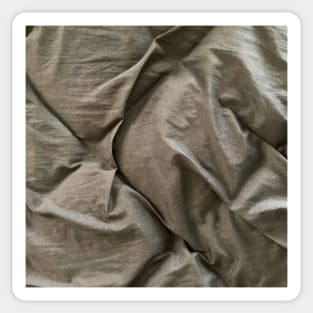 Dark Grey bed sheet texture background. Sticker